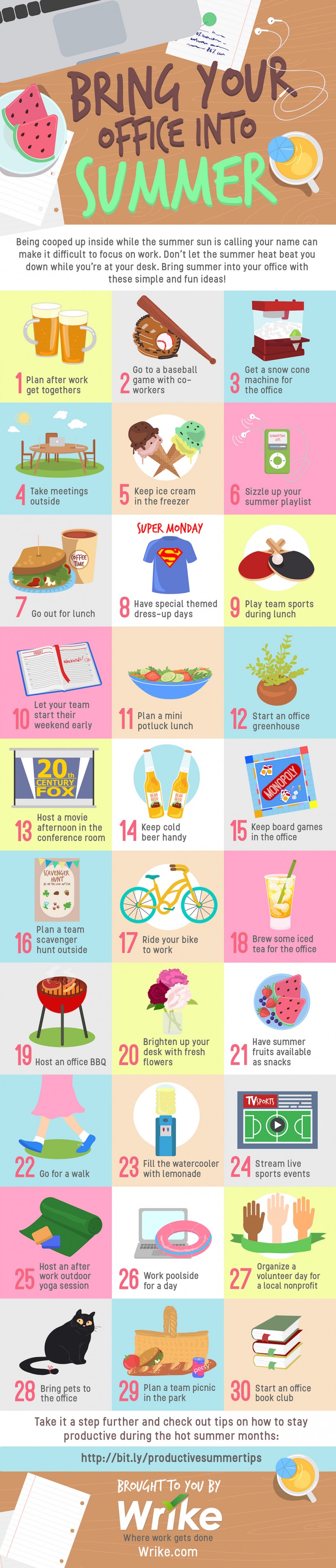 How to Enjoy Summer in the Office (Infographic)