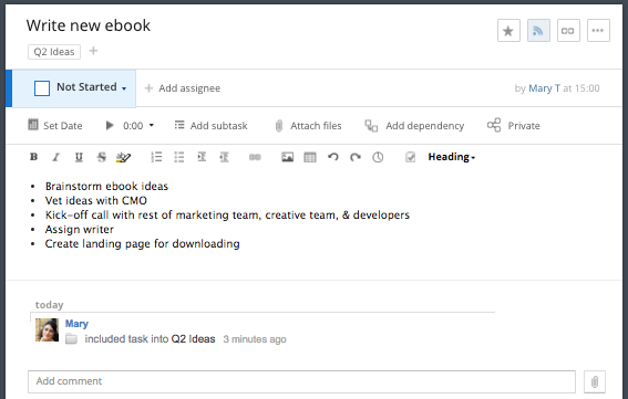 Team members add pertinent details if their idea requires a more detailed breakdown