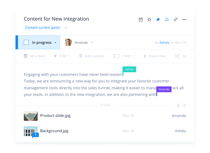 Wrike Live Editor