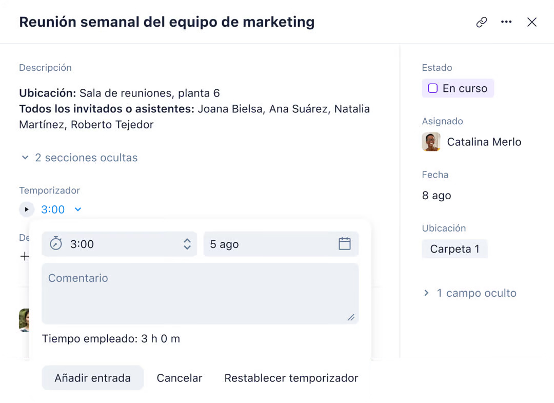 Software de control del tiempo