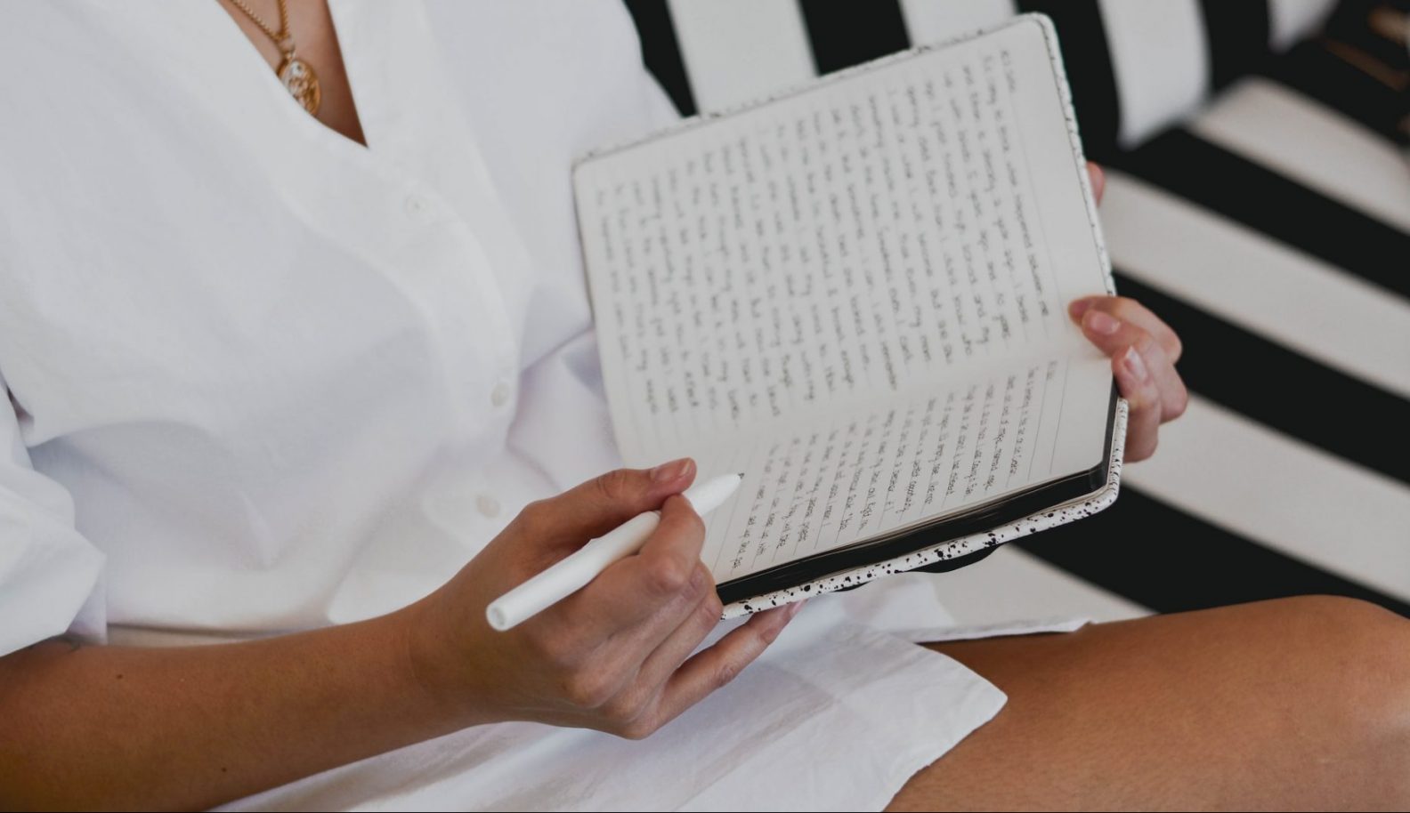Woman journaling