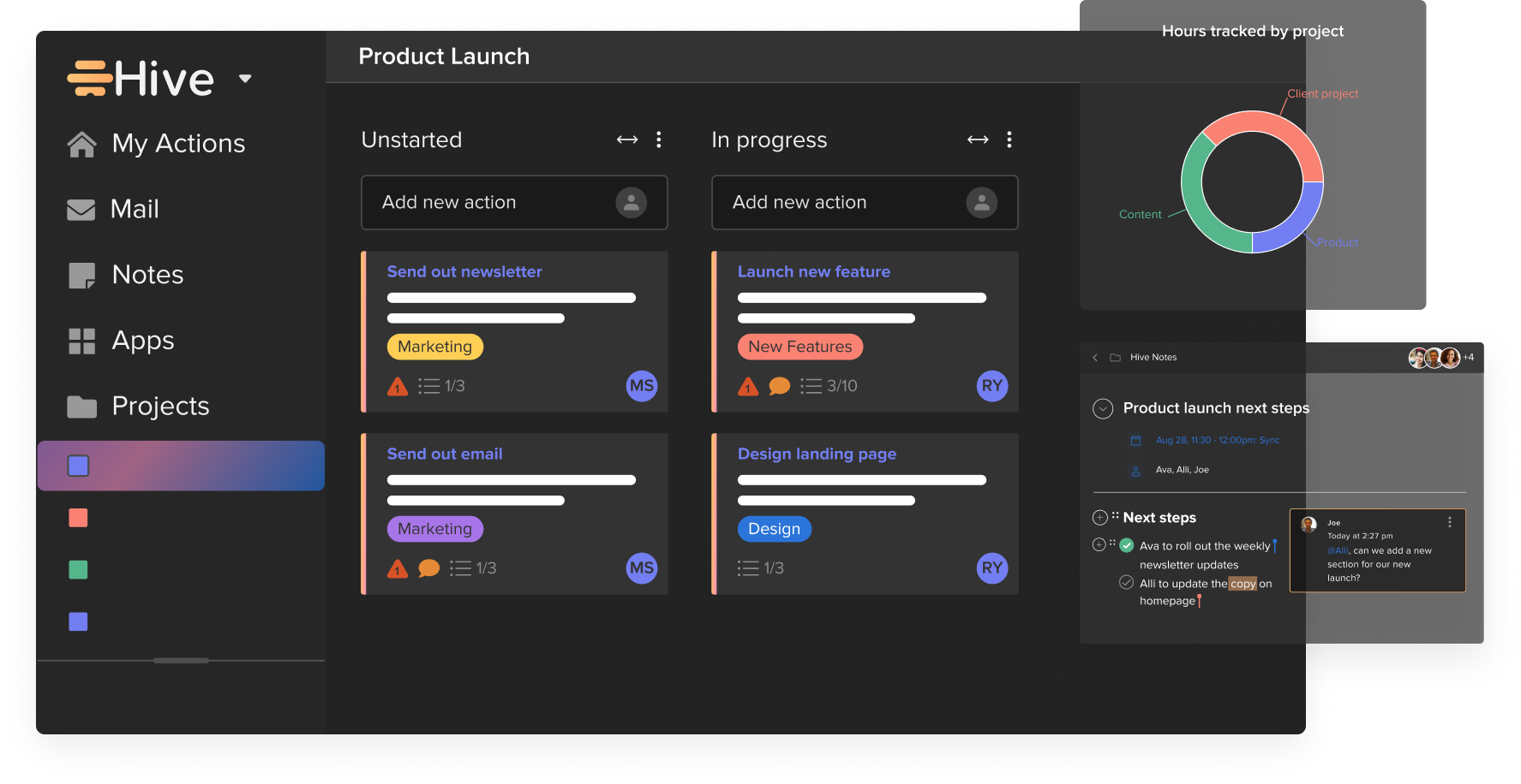 hive product screenshot