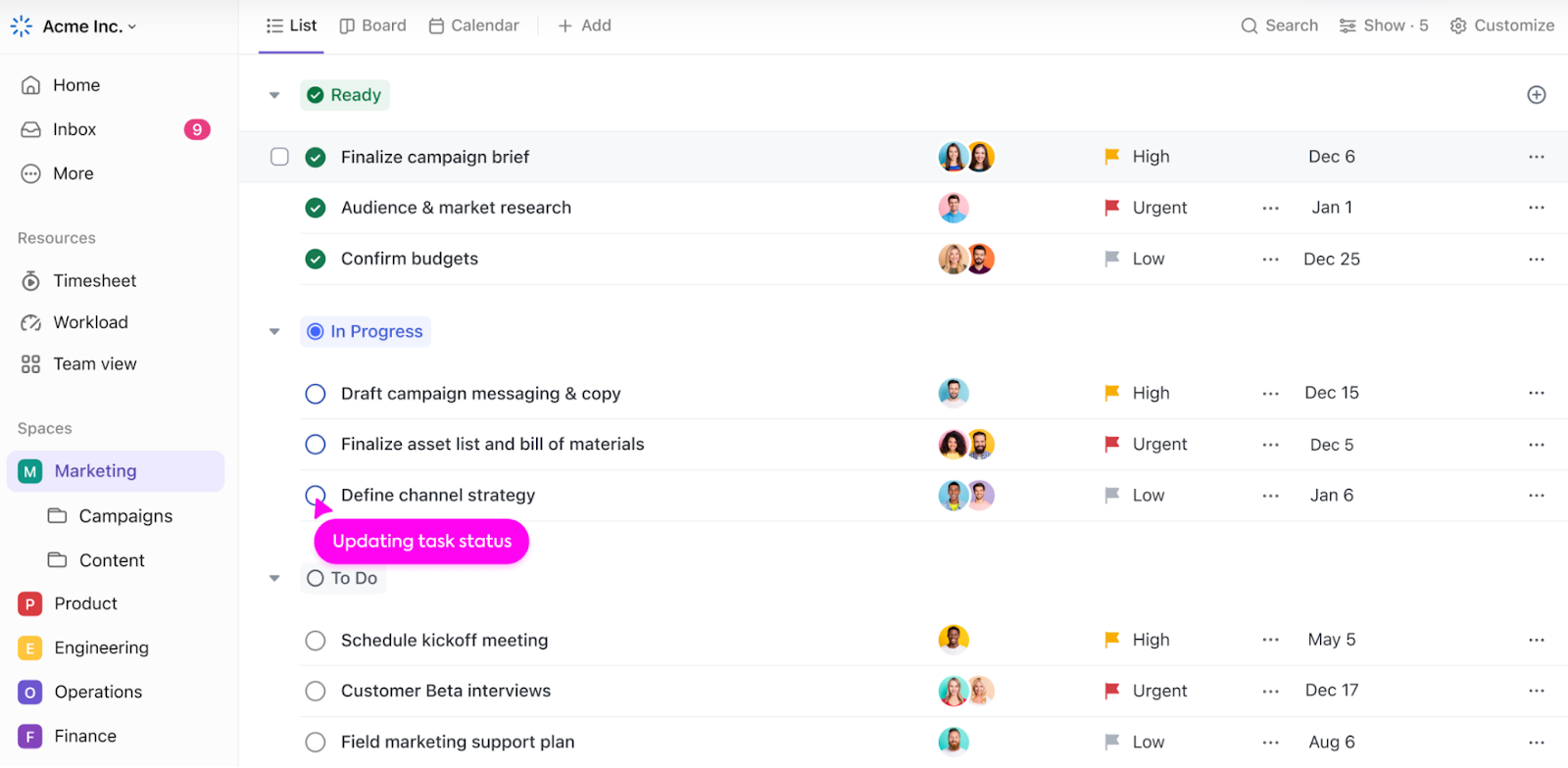 clickup screenshot