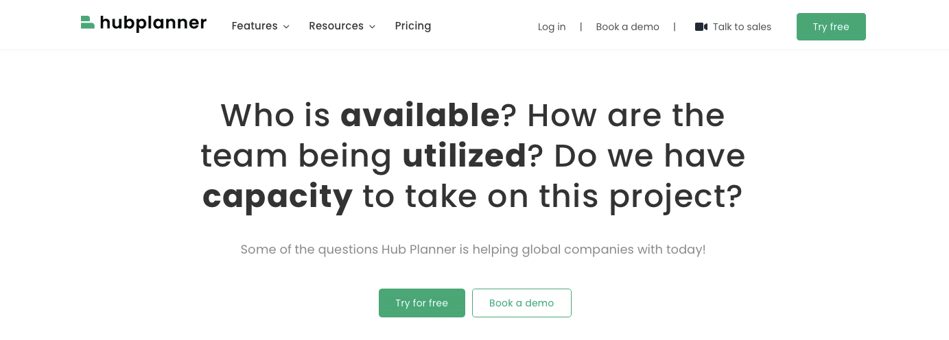 hubplanner webpage
