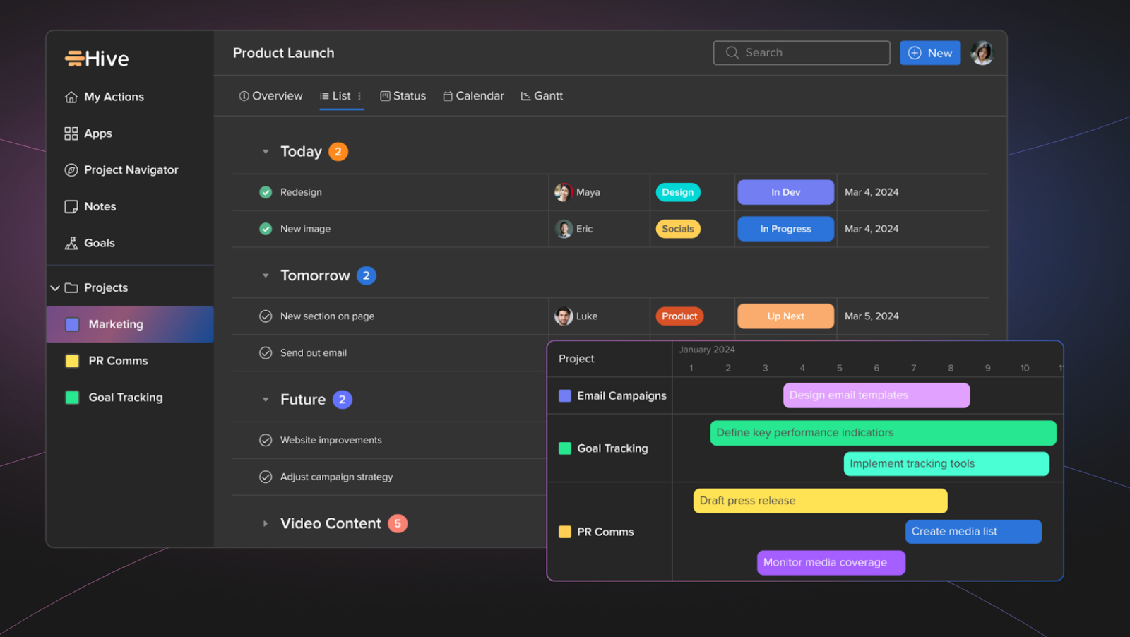 Hive homepage