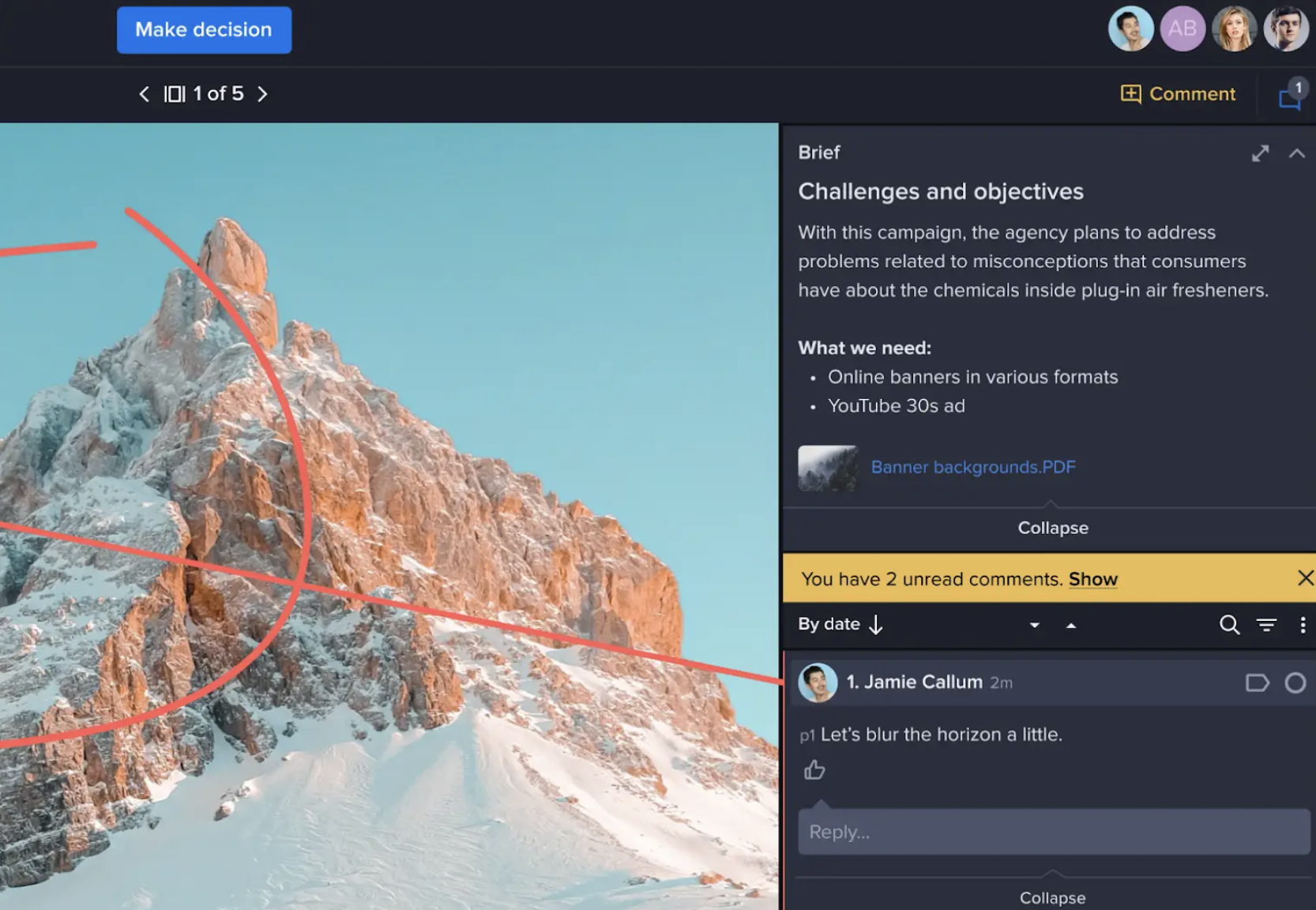 screenshot of Ziflow homepage