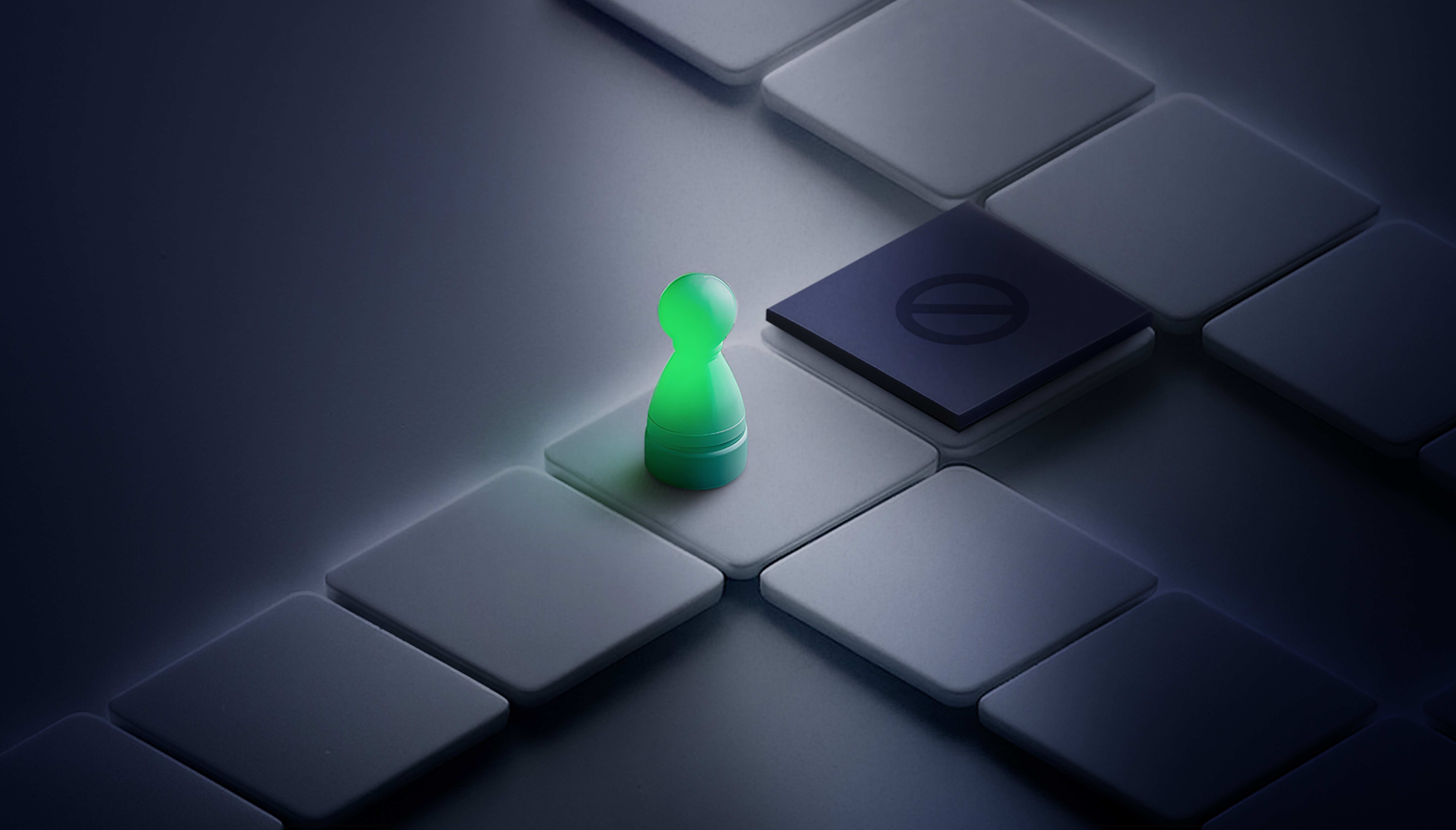 image of pawn on chessboard approaching "no" symbol, symbolizing wrike impactful work report