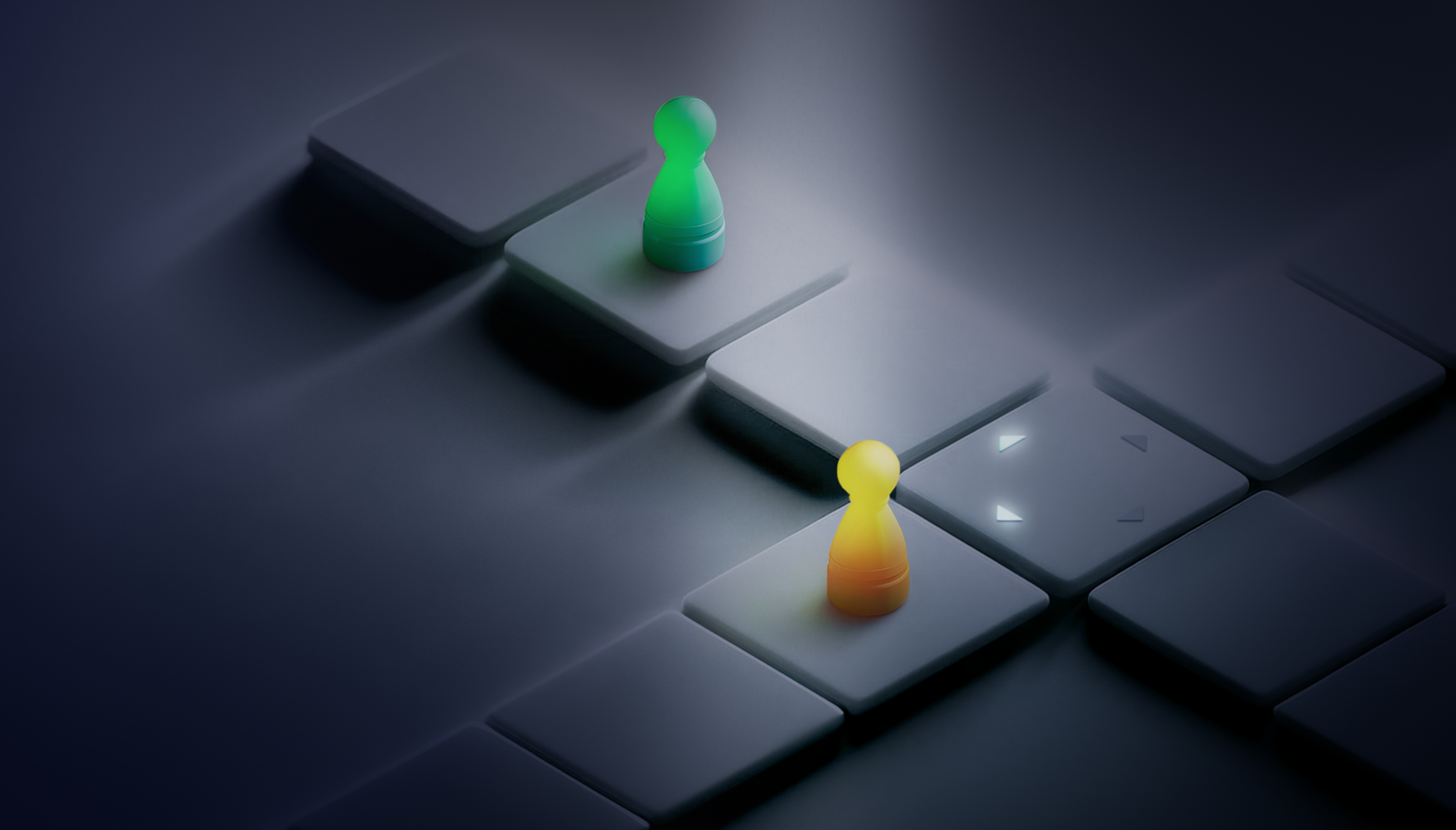 image of two pawns on chessboard near each other, symbolizing wrike impactful work report