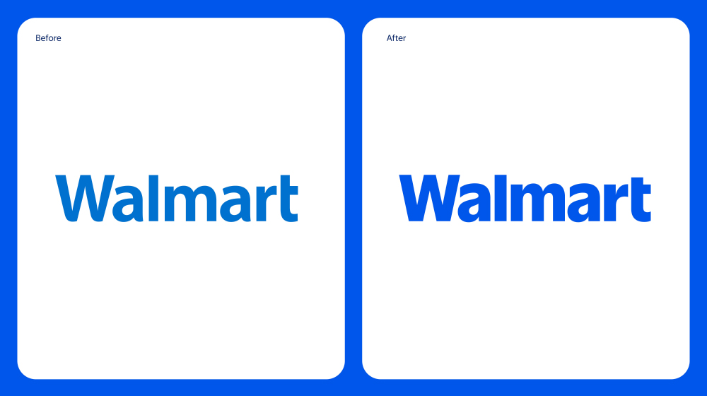 walmart font before and after