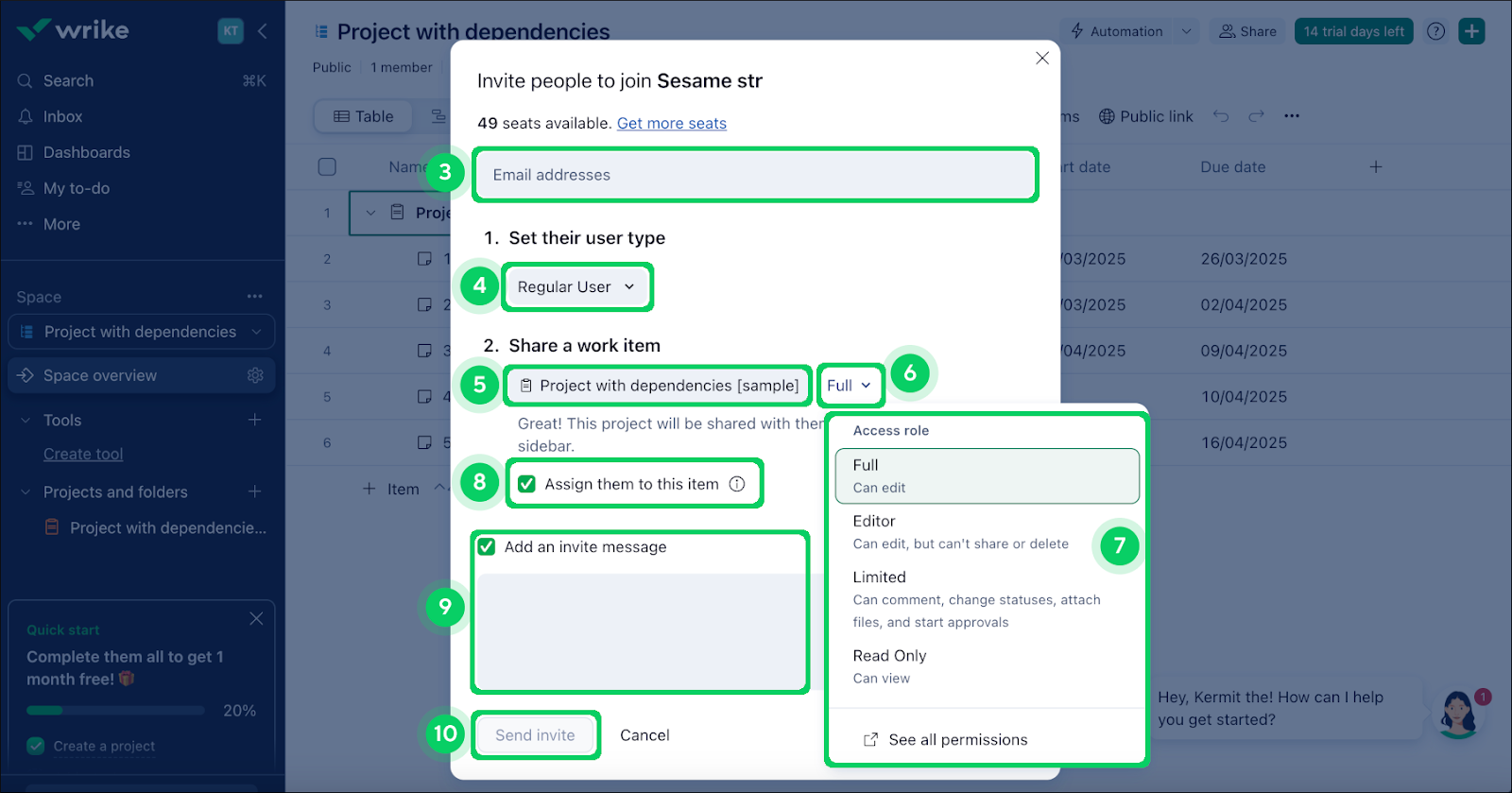 client portal access roles