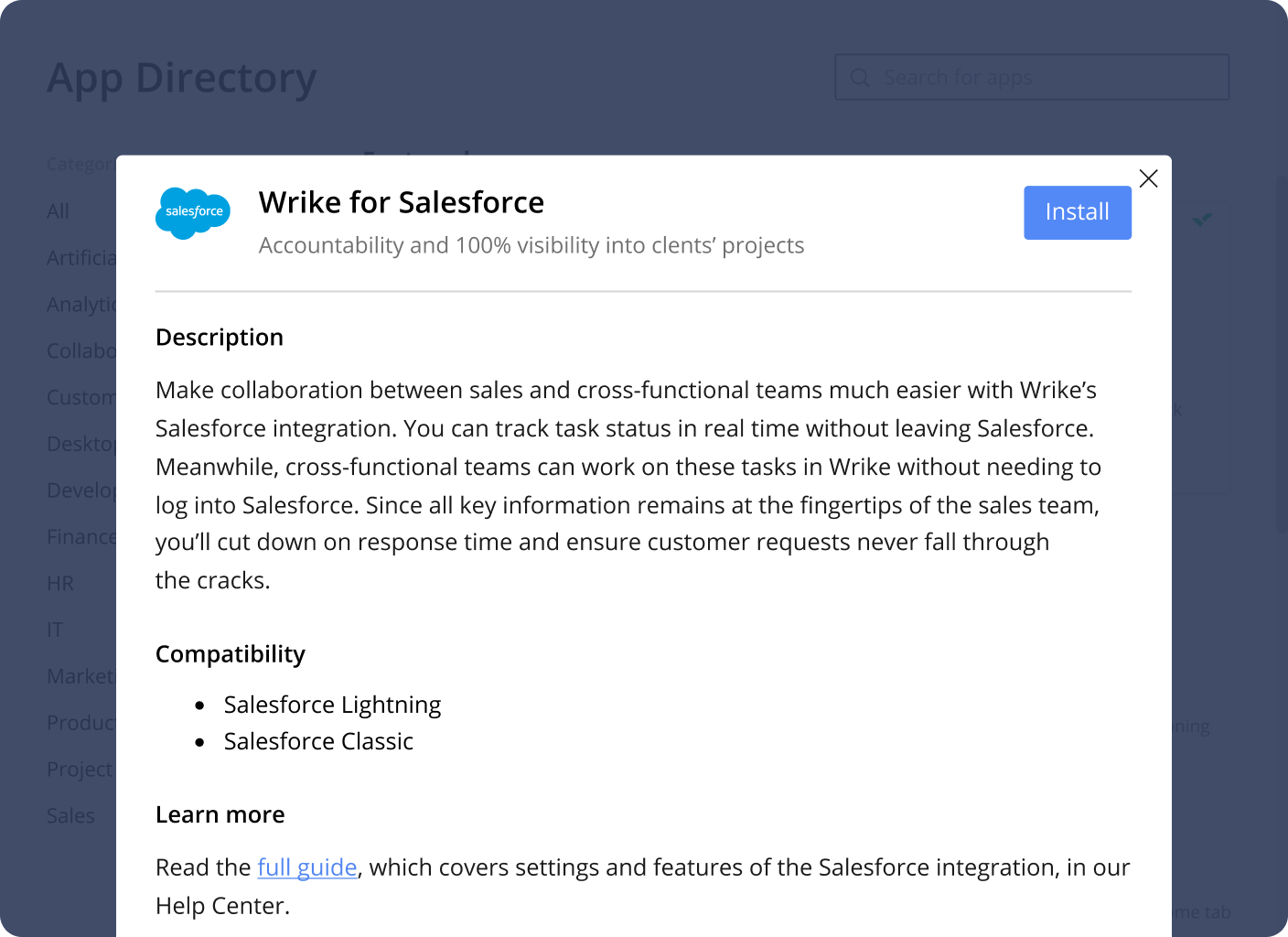 salesforce installation