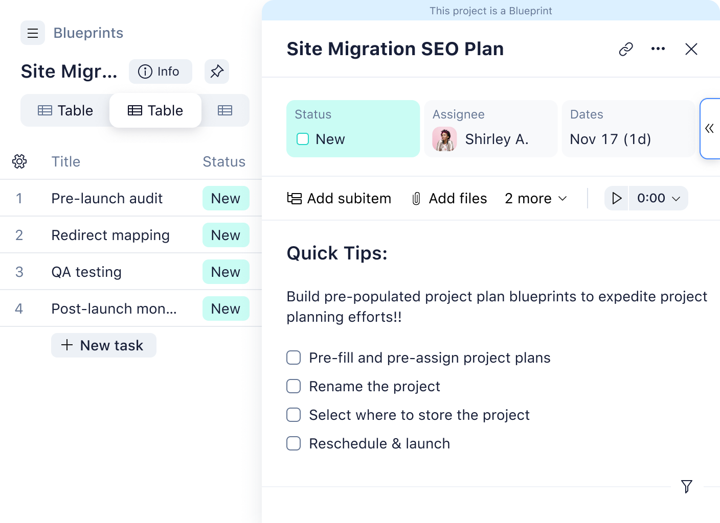 blueprint site migration seo plan