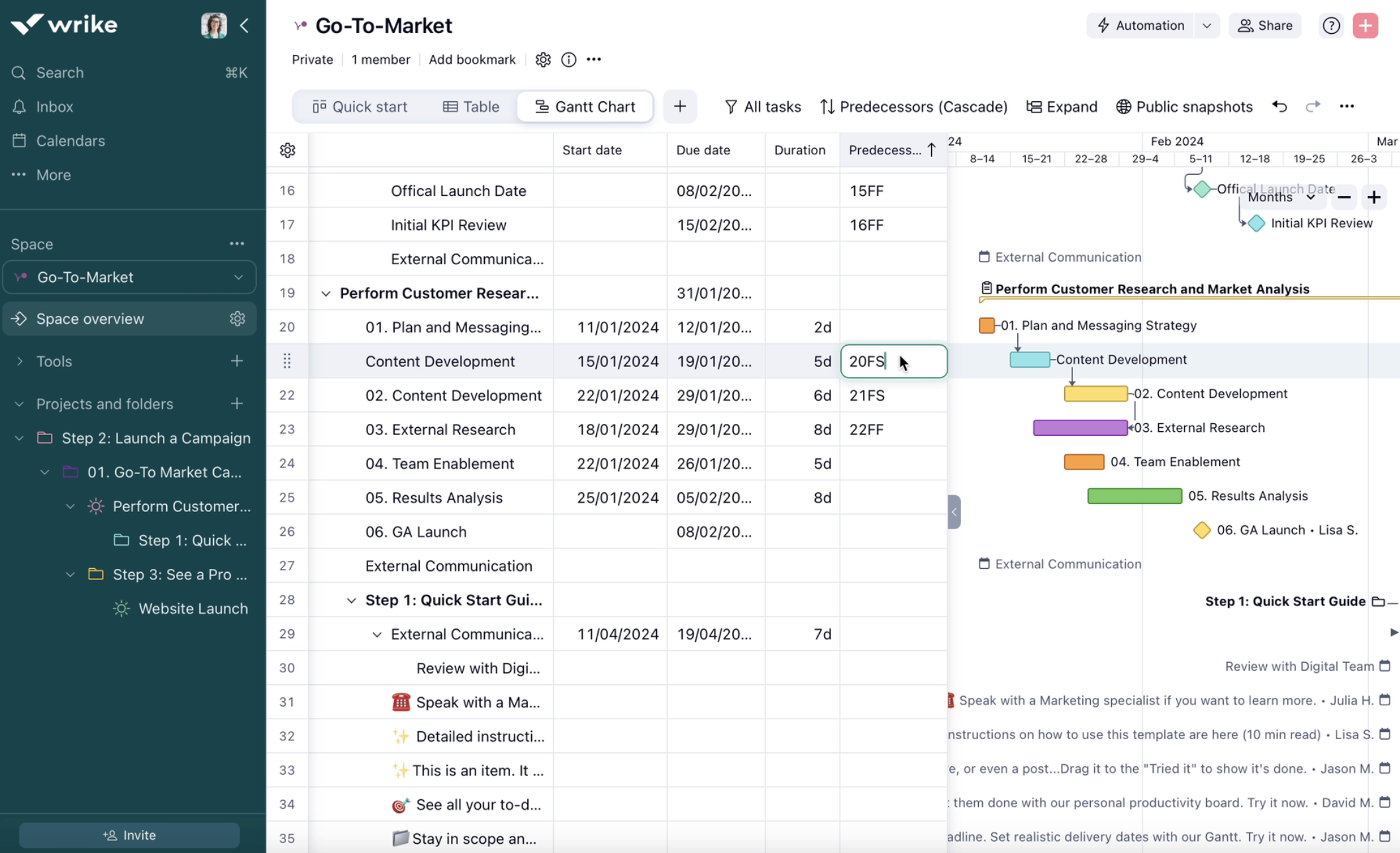 lead lag time in task dependencies