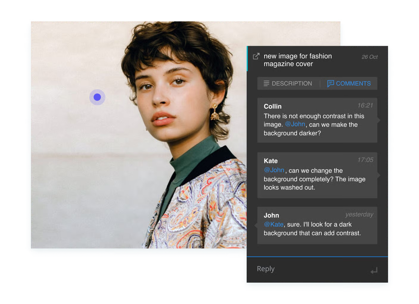 Adobe Creative Cloud proofing features showcased visually.