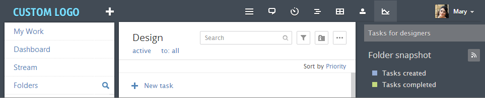 Custom Logo in Wrike