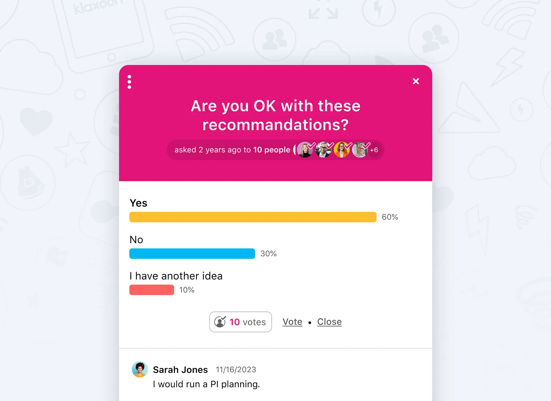Cluster of integration icons including Slack, Google Drive, Microsoft Teams and more.