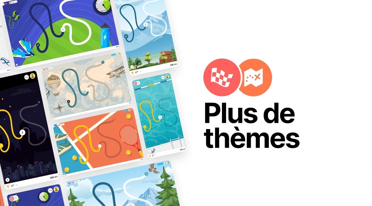 Plus de thèmes disponibles pour les activités Mission et Aventure. | Klaxoon