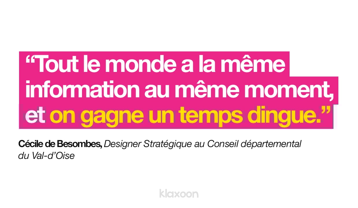 Cécile de Besombes : « Tout le monde a la même information au même moment, et on gagne un temps dingue. » | Klaxoon