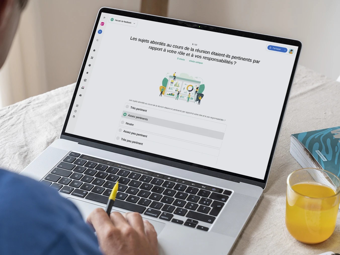 Graphique présentant trois modules de formation RH.