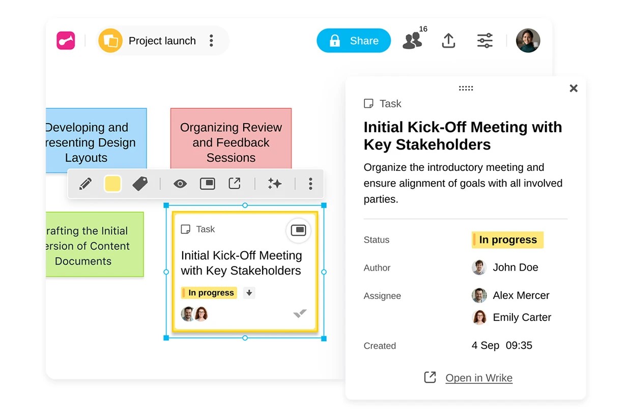 Turning Klaxoon ideas into Wrike items. | Klaxoon