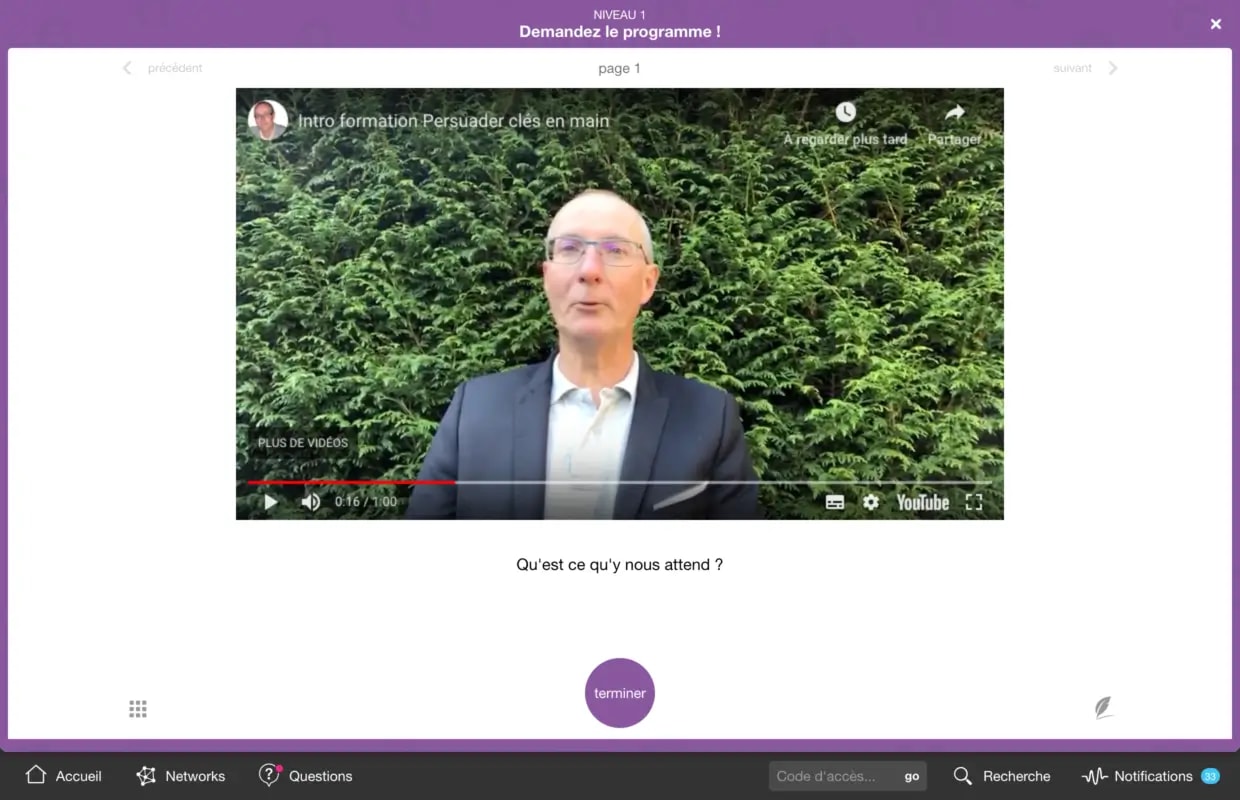 Interface Klaxoon invitant à participer à une mission collaborative.