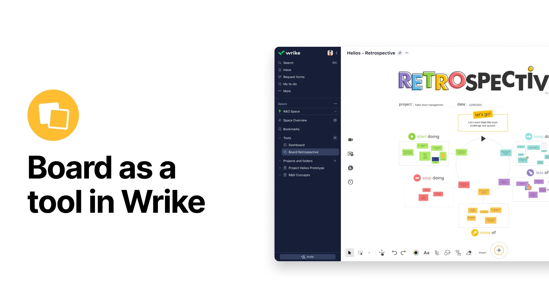 New feature integrating Board directly into the Wrike interface. | Klaxoon