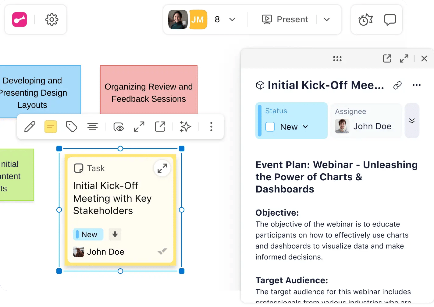 Convert Klaxoon items into
Wrike tasks
