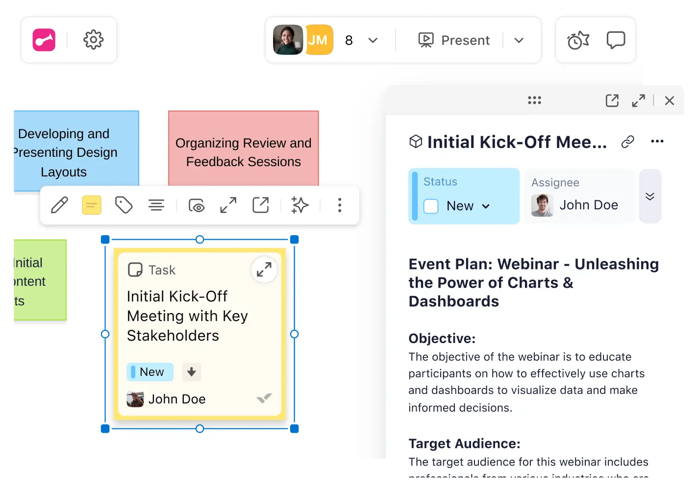 Convert Klaxoon items into Wrike tasks