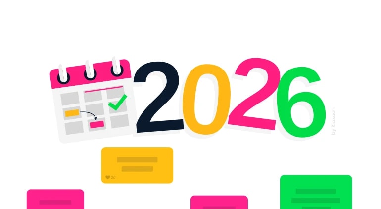 2026 Calendar: An online planner to fill in with your key dates