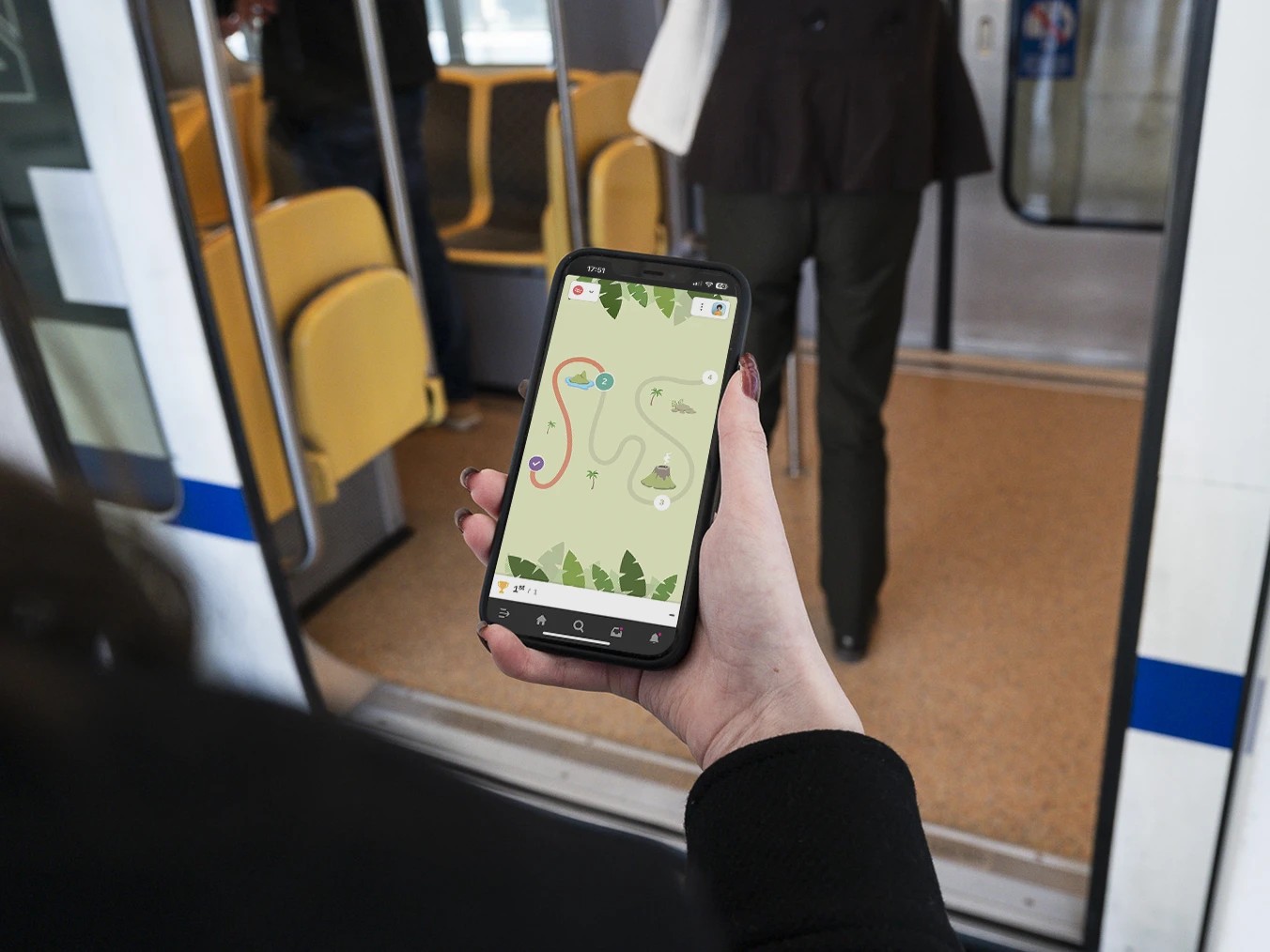 Élément graphique violet avec chiffre 2 et texte Formation RH.