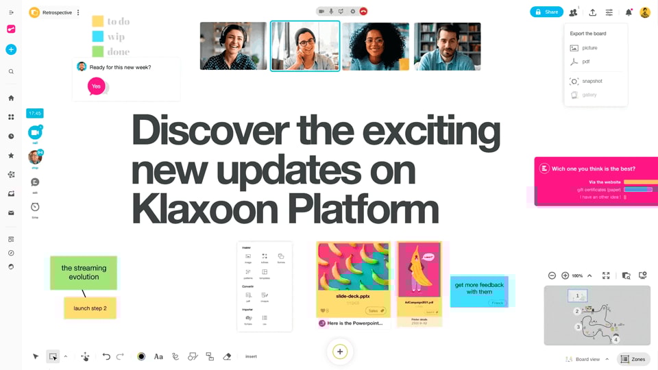 Unleashing collaboration: Klaxoon's platform unveils exciting new updates
