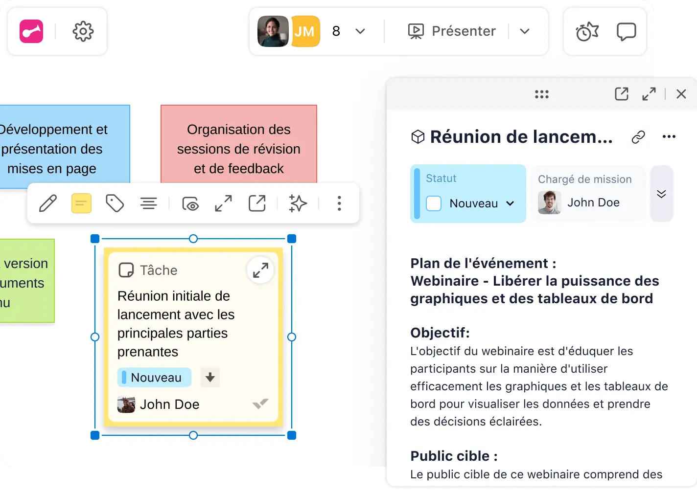 Convert Klaxoon ideas into tasks.