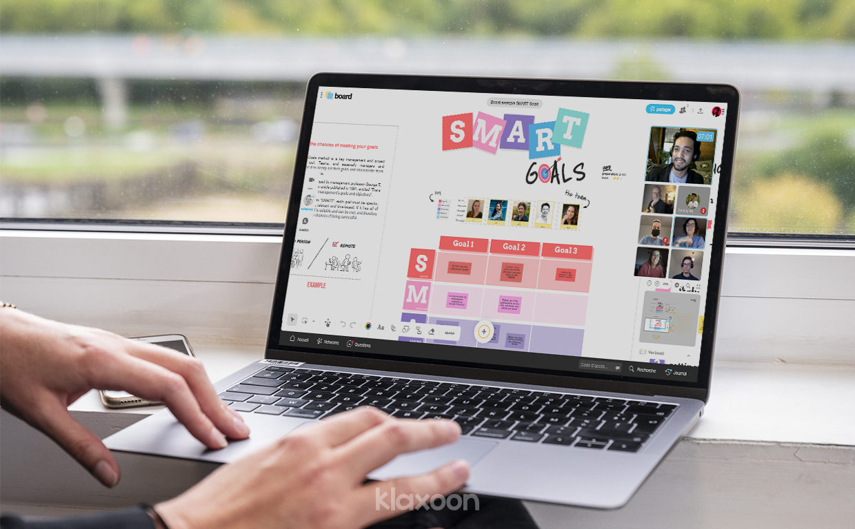 SMART Goals template example | Klaxoon