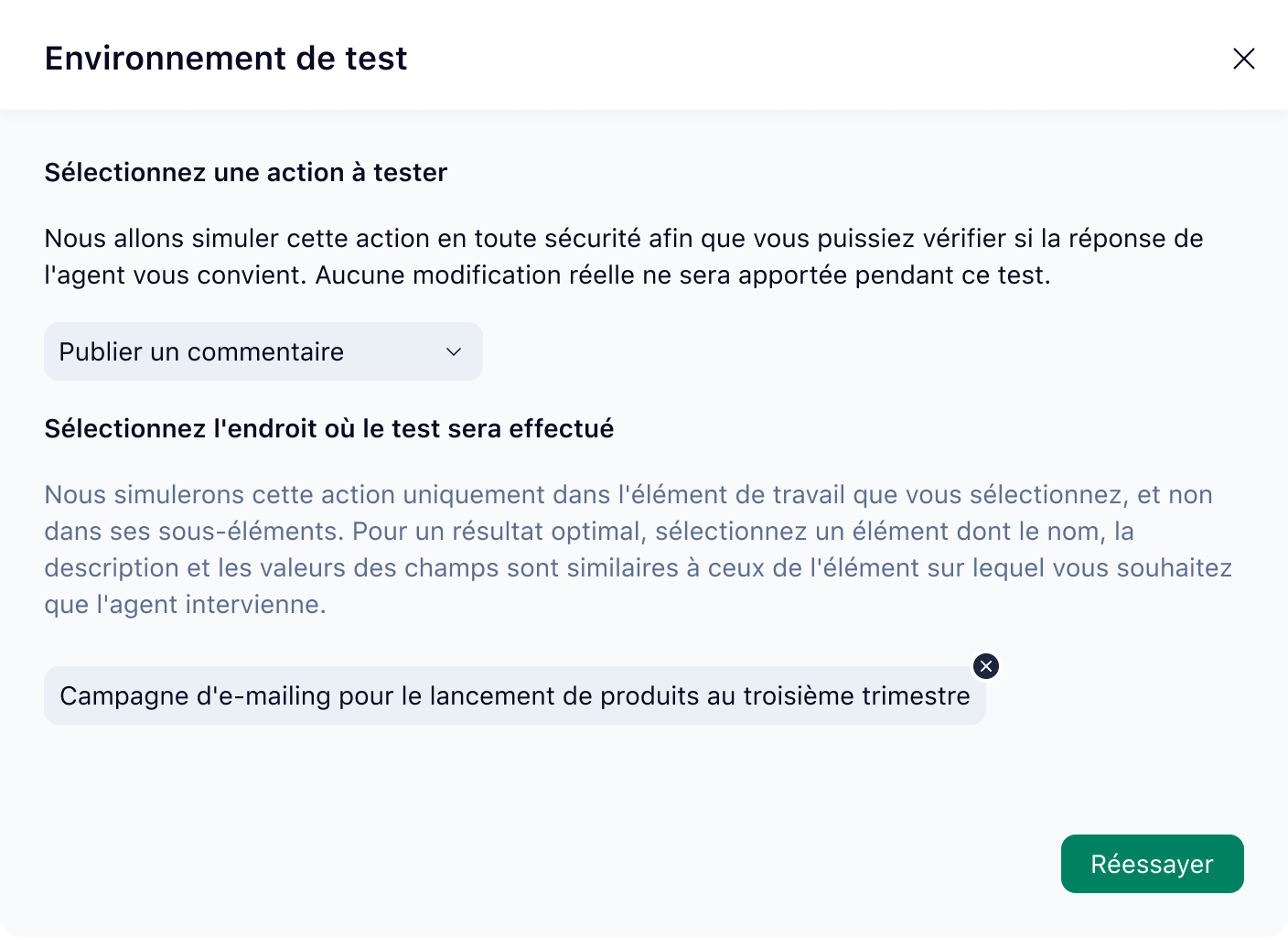 Agent d’assignation intelligente proposant des attributions de tâches aux membres de l’équipe.