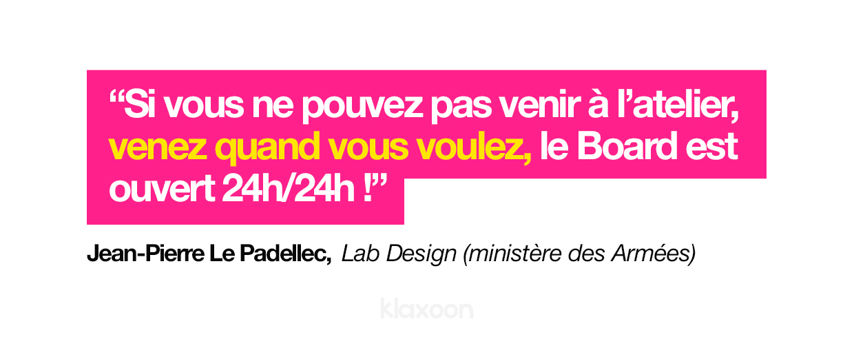 Jean-Pierre Le Padellec : « Si vous ne pouvez pas venir à l’atelier, venez quand vous voulez, c’est ouvert 24h/24h ! » | Klaxoon