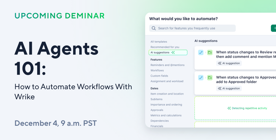 AI Agents 101: How to Automate Workflows With Wrike