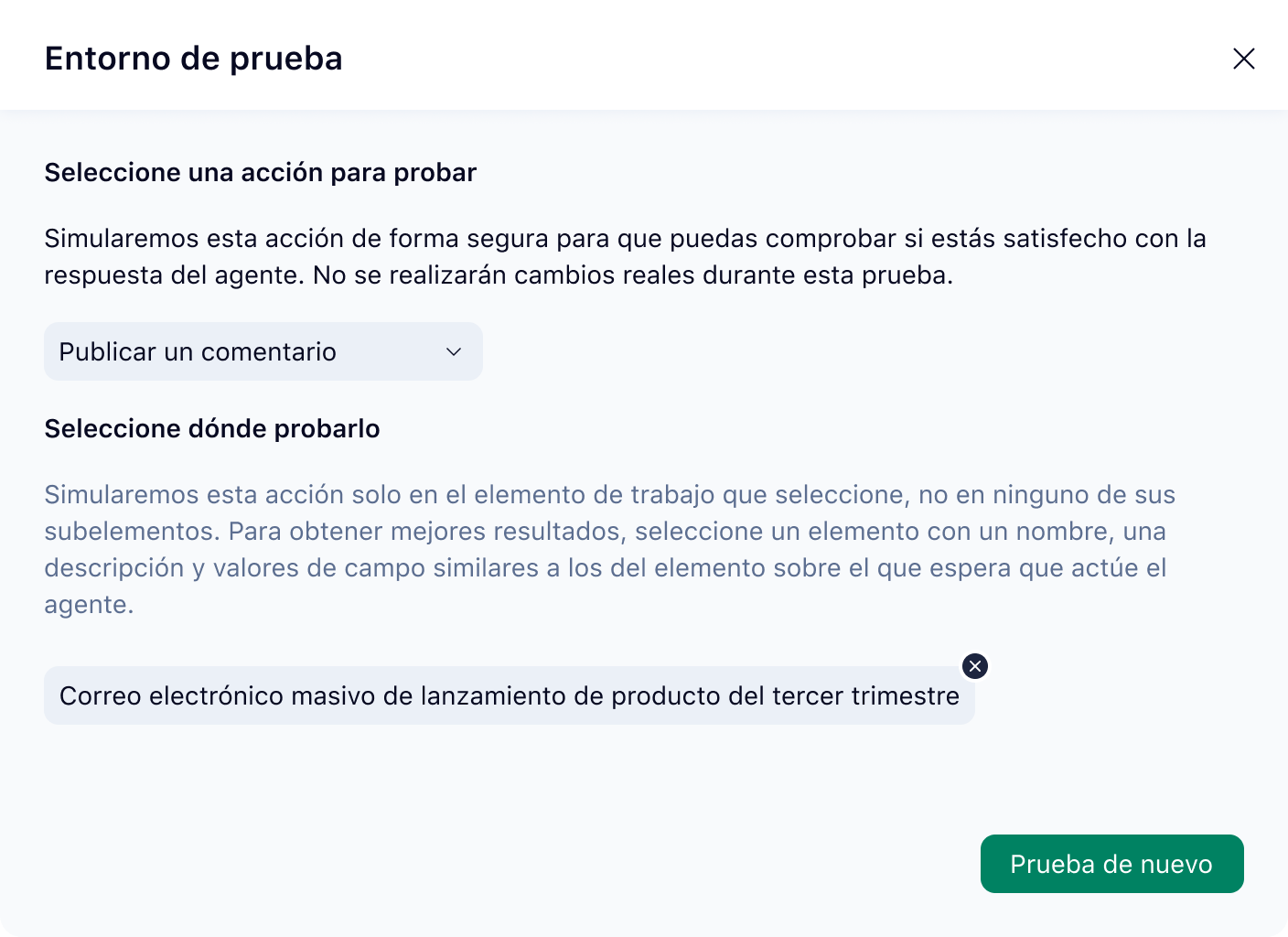 Panel de Agente de Asignación Inteligente con sugerencias de tareas.