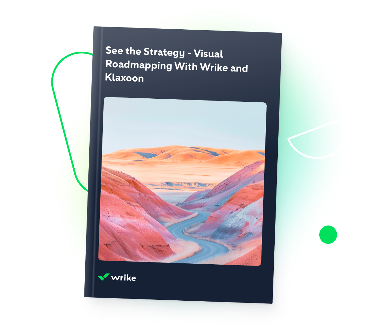Visual roadmapping ebook cover featuring Wrike and Klaxoon collaboration.