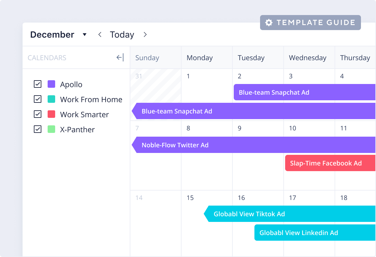 <p>Marketing Calendar Template</p>