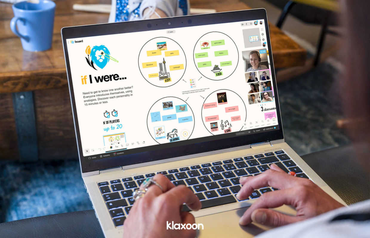 Remote work : icebreaker template If I were | Klaxoon