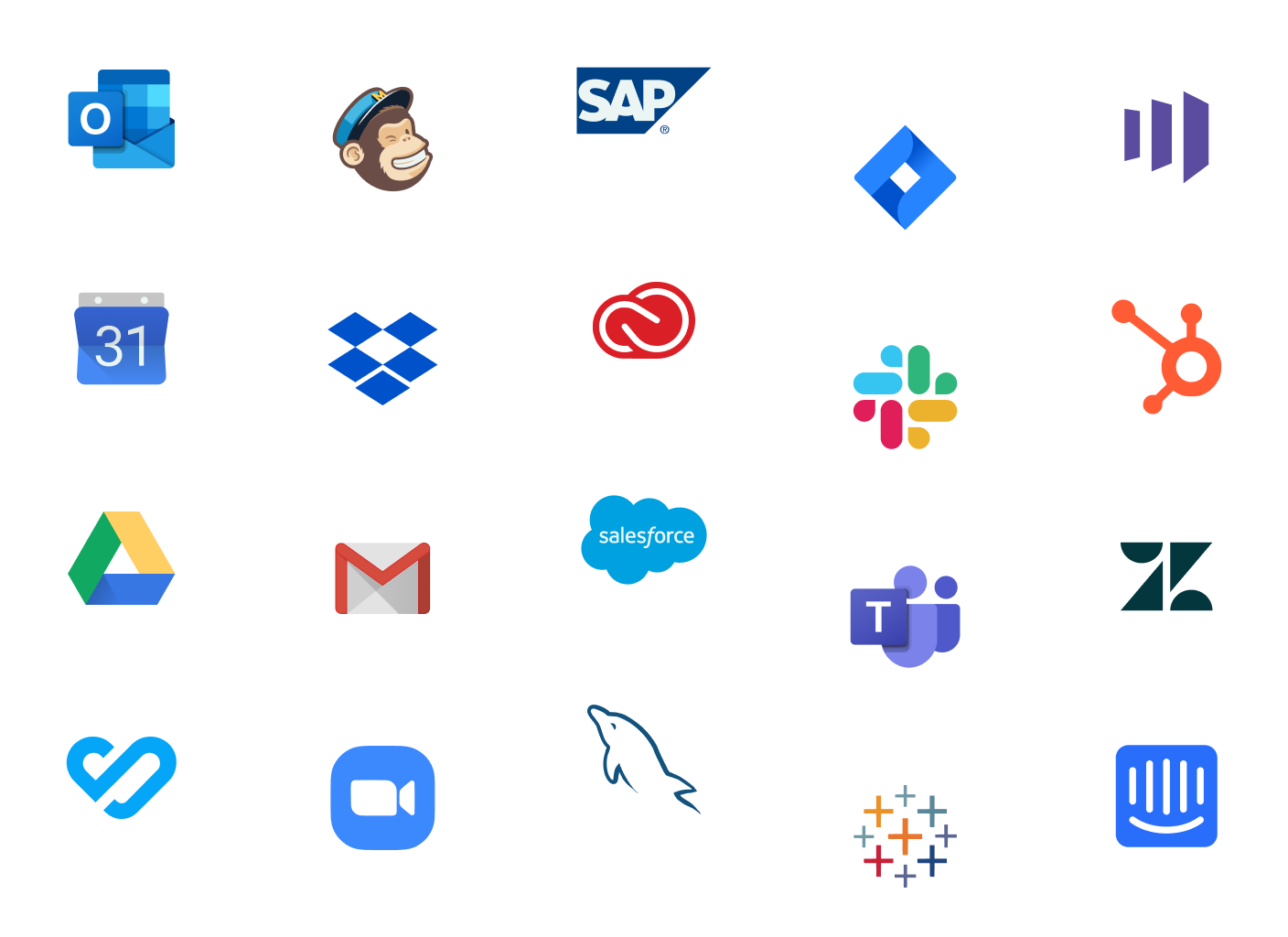 Wrike integrations page listing Google Drive, Outlook, Slack, Dropbox and more.