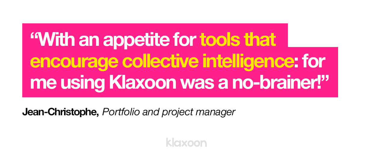 Jean-Christophe: "With an appetite for tools that encourage collective intelligence: for me using Klaxoon was a no-brainer!" | Klaxoon