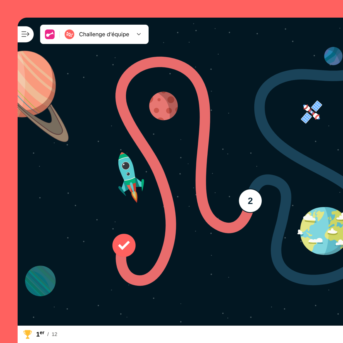 Montagnes et boussole stylisées avec texte Partez à l’aventure.