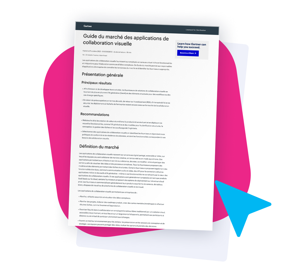 Cover of the 2025 Gartner Market Guide for Visual Collaboration Applications eBook.