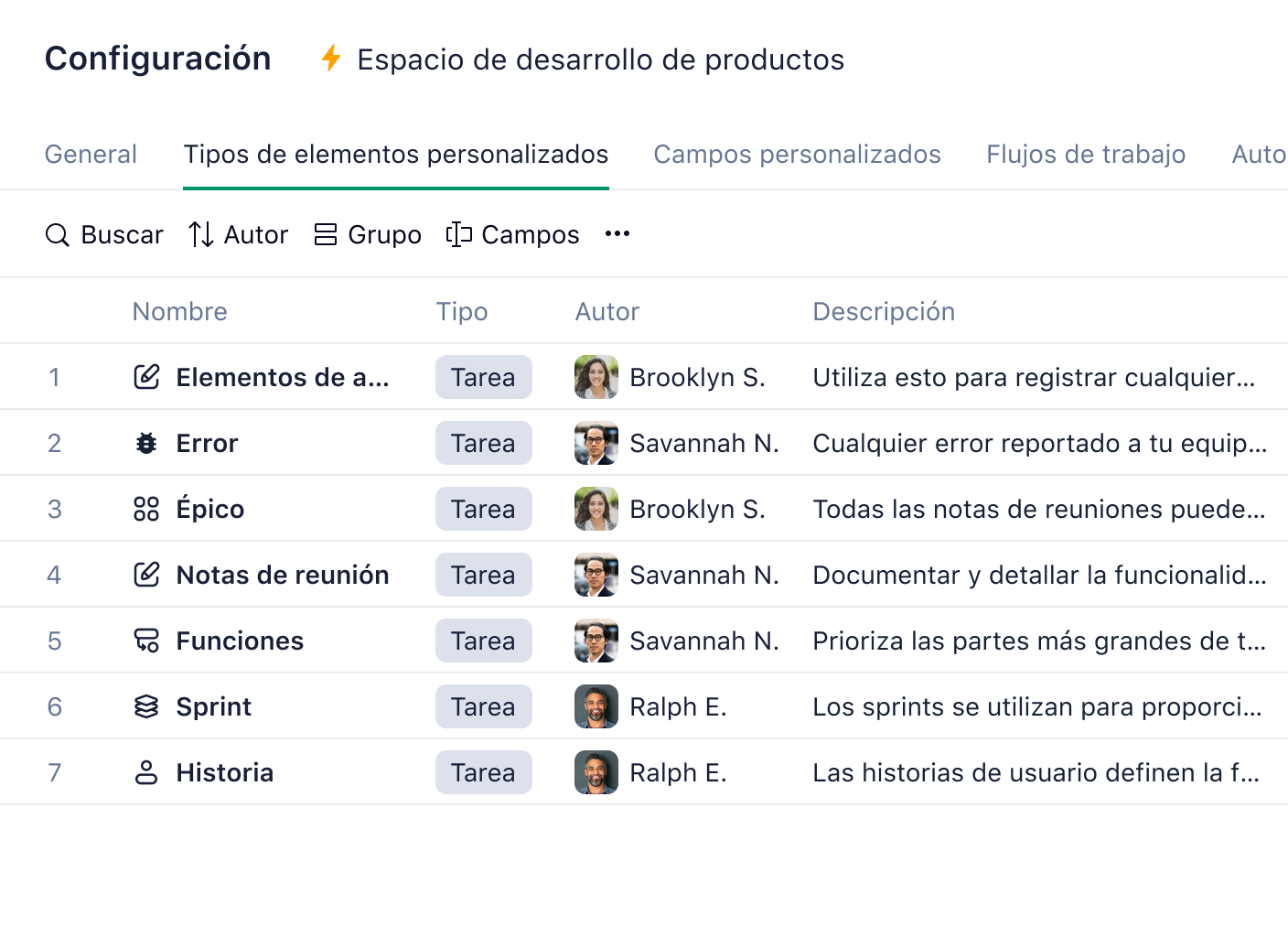 Panel de ajustes en Wrike para Trabajo Ágil con opciones de tableros y sprints.