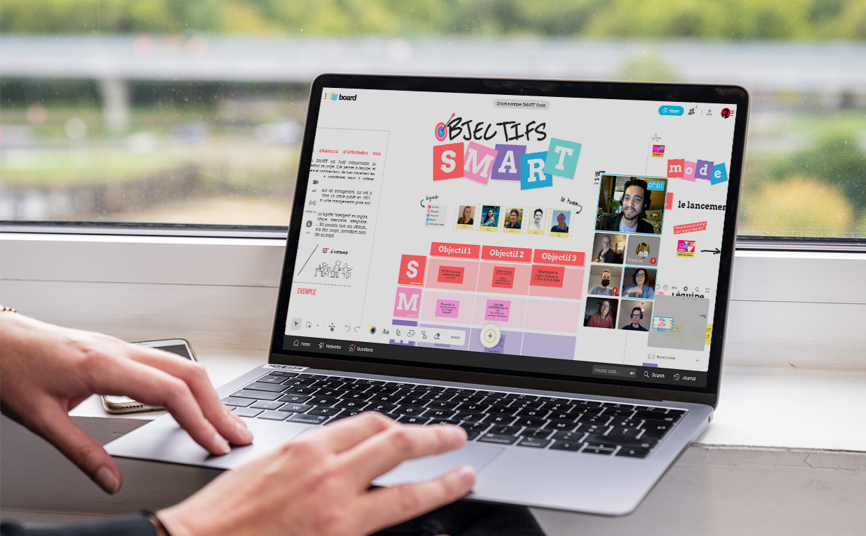 Objectifs SMART illustration template exemple | Klaxoon