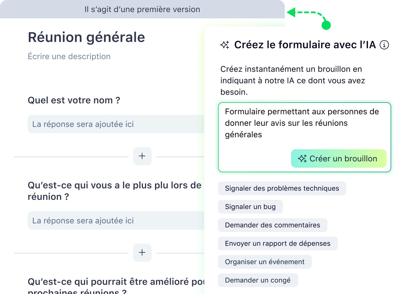 Wrike AI request form with fields for task title, summary and tone selection.