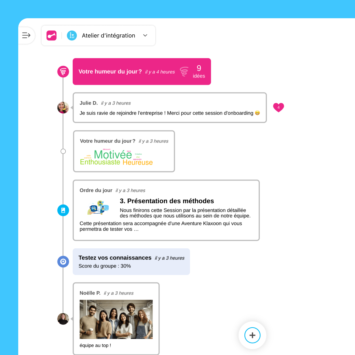 Écran de connexion avec champs adresse e-mail, mot de passe et bouton Connexion.