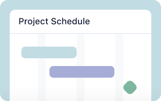 <h5>Project schedule<br></h5>