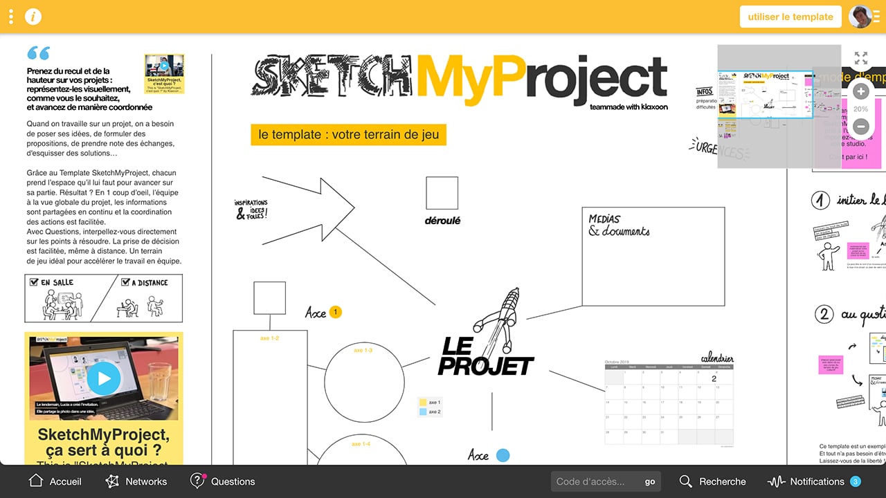 SketchMyProject template |Klaxoon